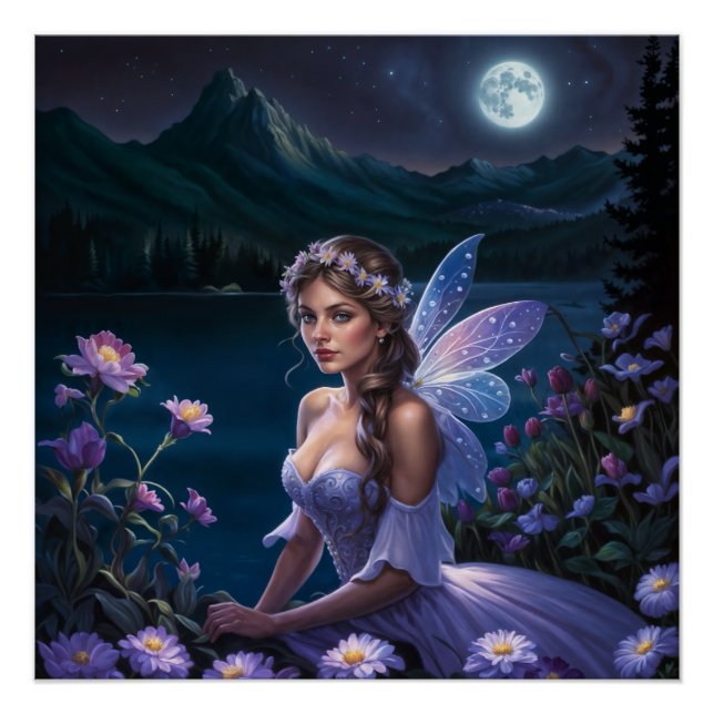 Purple Night Fairy Poster (Front)