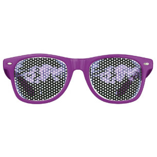 Purple Night Hearts Sunglasses