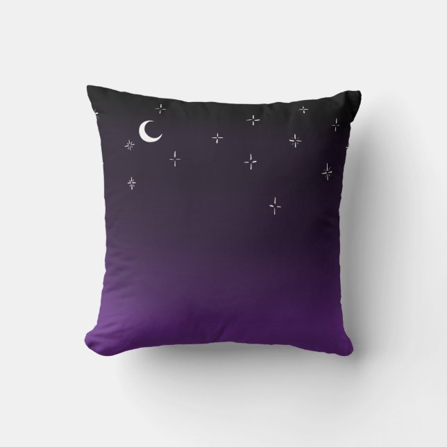 Purple Night Sky Cushion (Front)