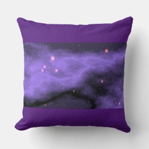 Purple night throw pillow. Double sided. Cushion