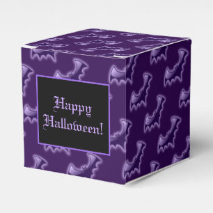 Purple Night Wing Bats Cube Favour Box