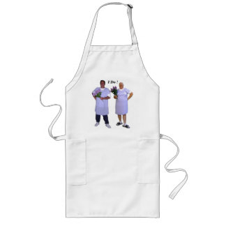 Purple Nightie Long Apron