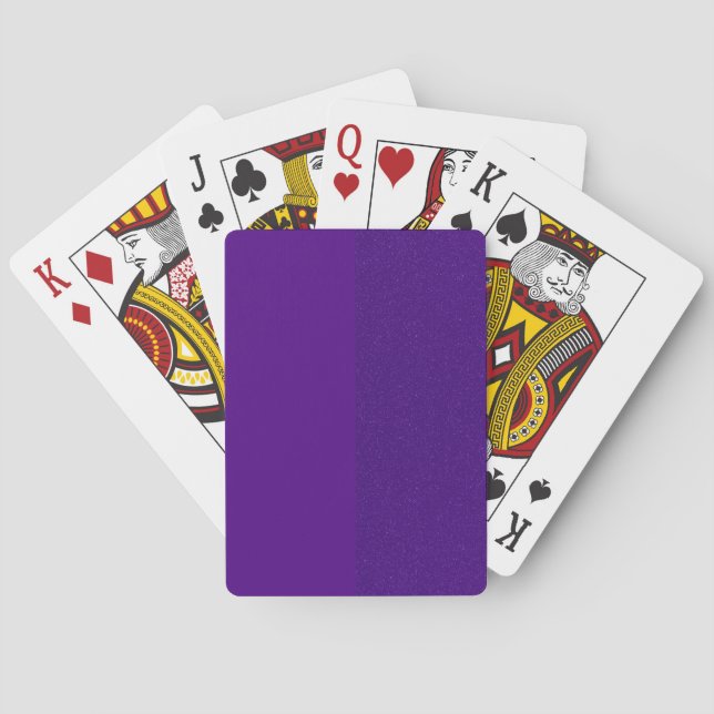 Purple Noise Custom Classic Playing Cards (Back)
