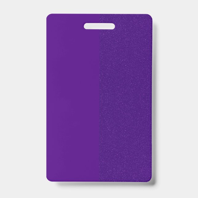 Purple Noise Custom Name Badge ID Badge (Front)