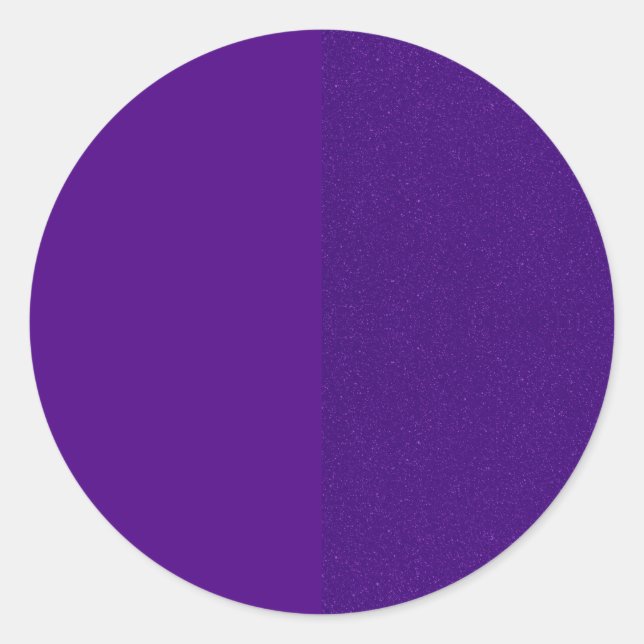 Purple Noise Custom Round Sticker (Front)