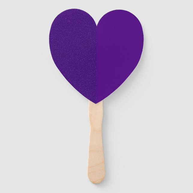 Purple Noise-Effect Heart Paddle Fan – Customise (Front)