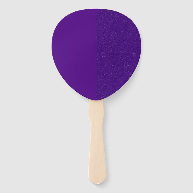 Purple Noise-Effect Teardrop Paddle Fan (Custom) (Front)