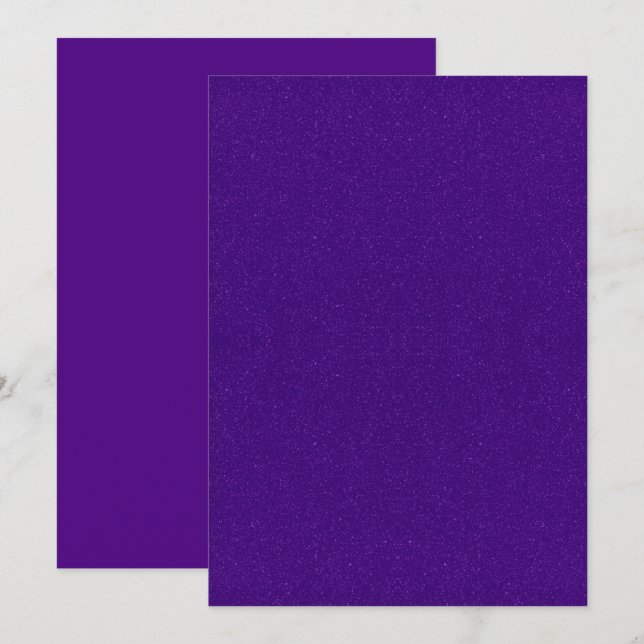 Purple Noise Flat Announcement Card – Customisable (Front/Back)