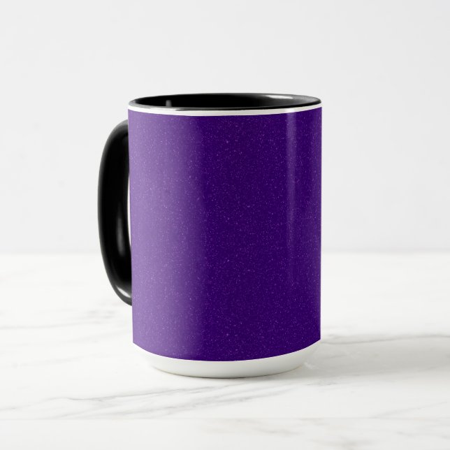 Purple Noise Texture Custom Coffee Mug (Front Left)