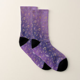 purple,note, musical, melody, music, sound, sign, socks
