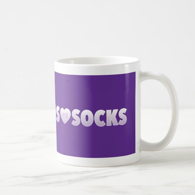 Purple Nylonsandsocks logo Coffee Mug (Right)
