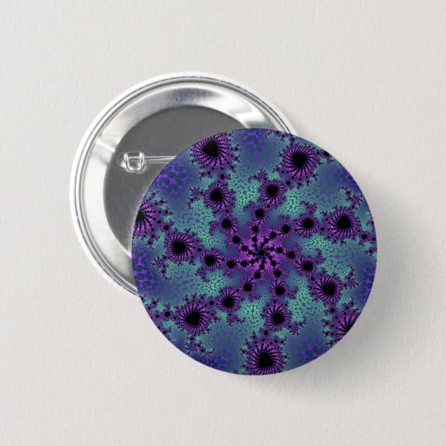 Purple Obliteration 6 Cm Round Badge (Front & Back)