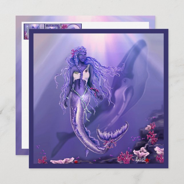 Purple Ocean Mermaid (Front/Back)