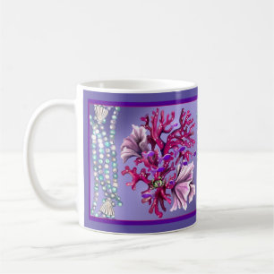 Purple ocean mermaid coffee mug