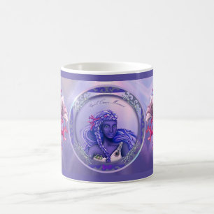 Purple ocean mermaid coffee mug