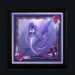 Purple Ocean Mermaid Gift Box<br><div class="desc">I created my own purple world where there is an ocean, home of a nice mermaid. She has 2 best friends : a little green crab with a special draw on its shell and a whale whose name is ymra ... For all those who like ocean, mermaids and purple shades....</div>
