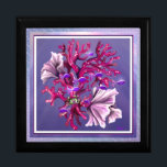Purple Ocean Mermaid Gift Box<br><div class="desc">I created my own purple world where there is an ocean, home of a nice mermaid. She has 2 best friends : a little green crab with a special draw on its shell and a whale whose name is ymra ... For all those who like ocean, mermaids and purple shades....</div>