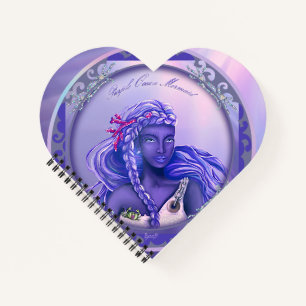 Purple Ocean Mermaid Notebook