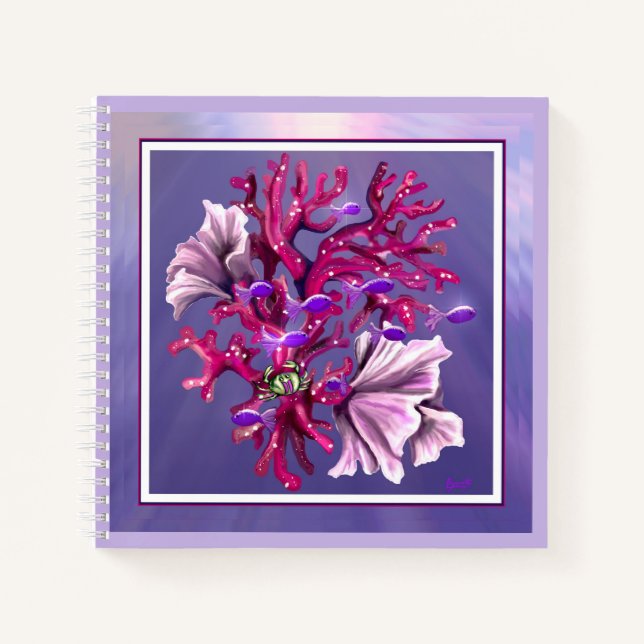 Purple Ocean Mermaid Notebook (Front)