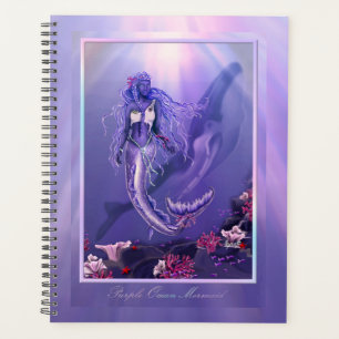 Purple Ocean Mermaid Planner