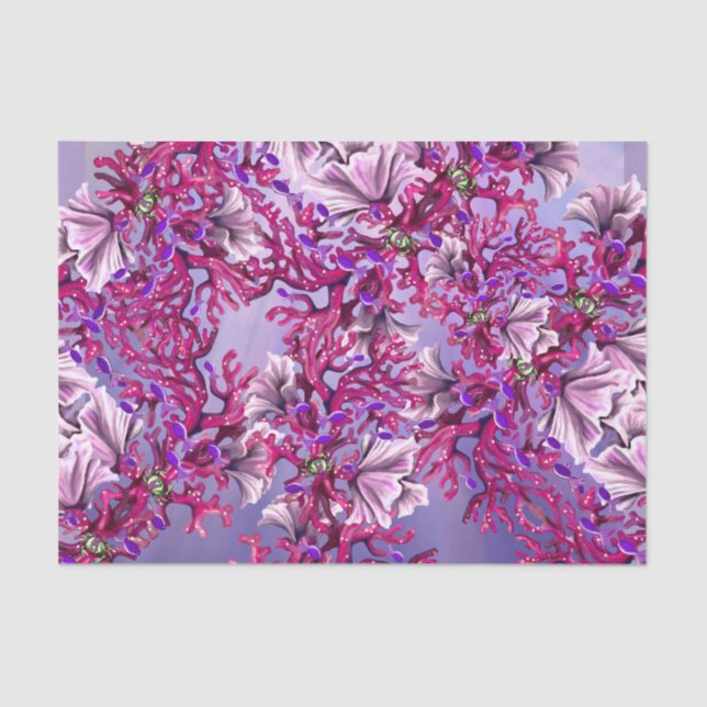 Purple Ocean Mermaid Tissue Paper (Front)