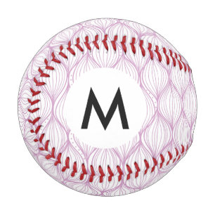 Purple ogee stripes pattern background baseball
