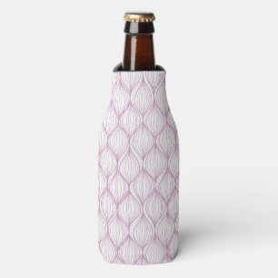 Purple ogee stripes pattern background bottle cooler