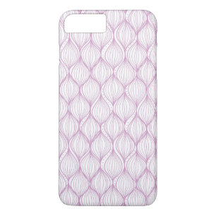 Purple ogee stripes pattern background iPhone 8 plus/7 plus case