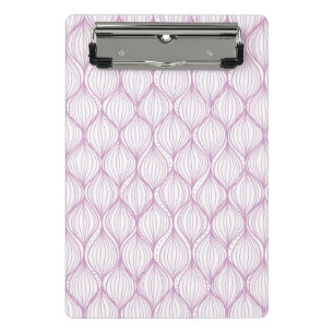 Purple ogee stripes pattern background mini clipboard