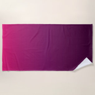 Purple ombre beach towel