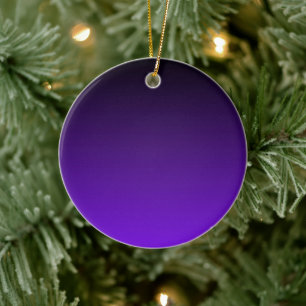 Purple Ombre Ceramic Tree Decoration