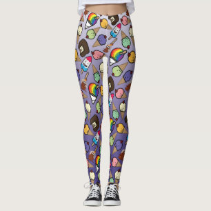 Purple Ombre Frosty Treats Leggings