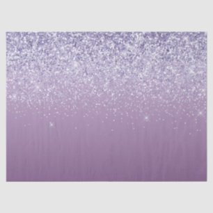 Purple Ombre Glitter Tissue Paper