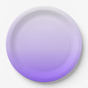 Purple Ombre Gradient Paper Plate