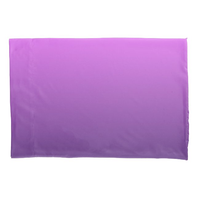 Purple ombre gradient pillowcase (Front)