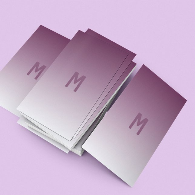 purple ombre - modern   business card (Creator Uploaded)