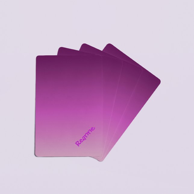 Purple Ombre Playing Cards (Creator Uploaded)