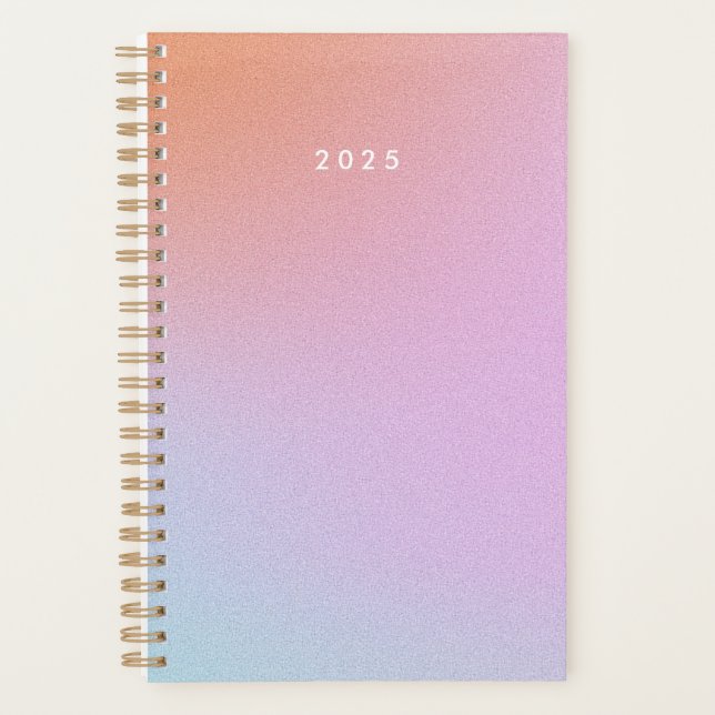 Purple Ombre Sky Personalised 2025 Planner (Front)