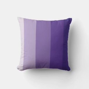 Purple Ombre Stripe Cushion
