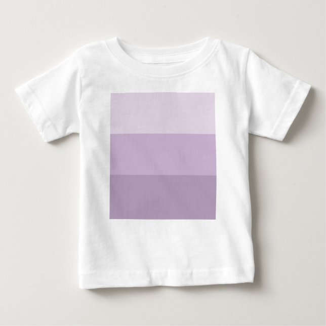 Purple Ombre Striped Baby T-Shirt (Front)