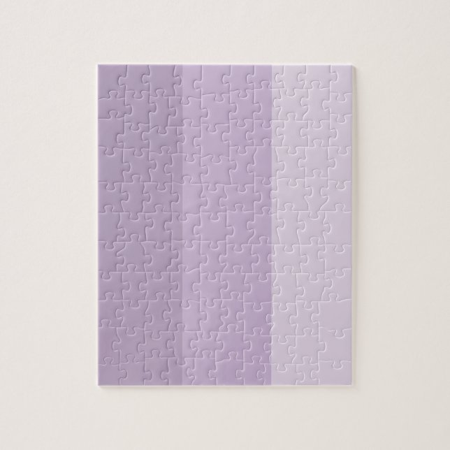 Purple Ombre Striped Jigsaw Puzzle (Vertical)