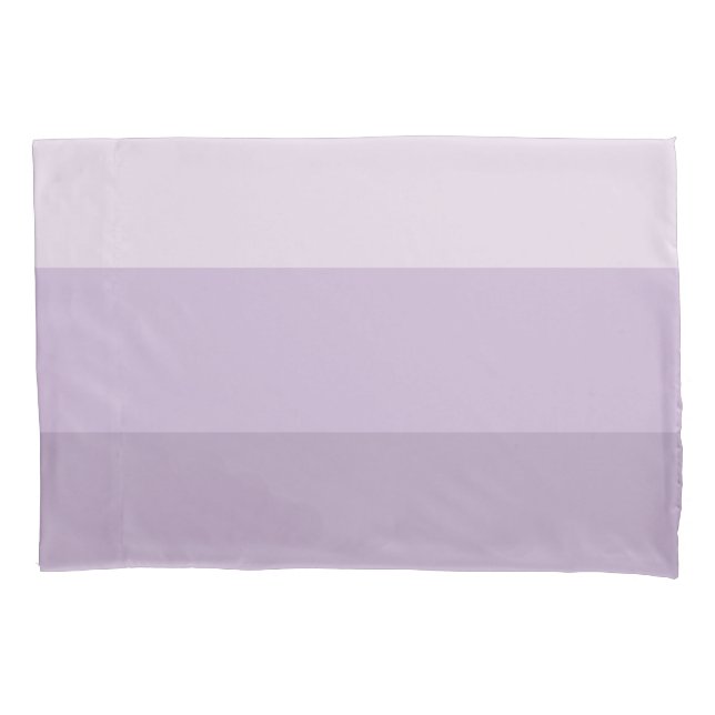 Purple Ombre Striped Pillowcase (Front-Left)