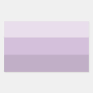 Purple Ombre Striped Rectangular Sticker