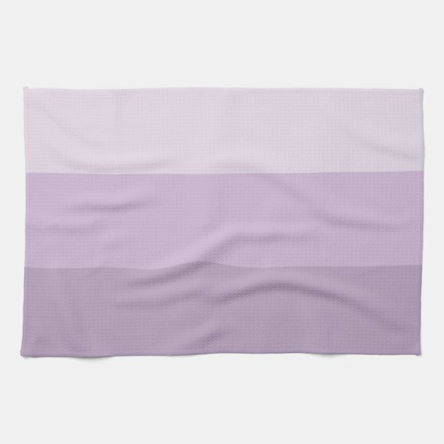 Purple Ombre Striped Tea Towel (Horizontal)