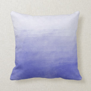 Purple Ombre Watercolor Cushion