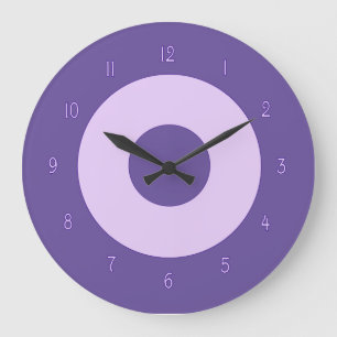 Purple on Purple Wall Clock