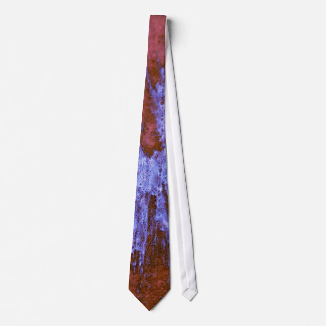 Purple on Red Paintball Tie (Front)