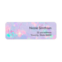 purple opal background  labels