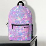 purple opal inspired texture printed backpack<br><div class="desc">opal inspired background backpack</div>