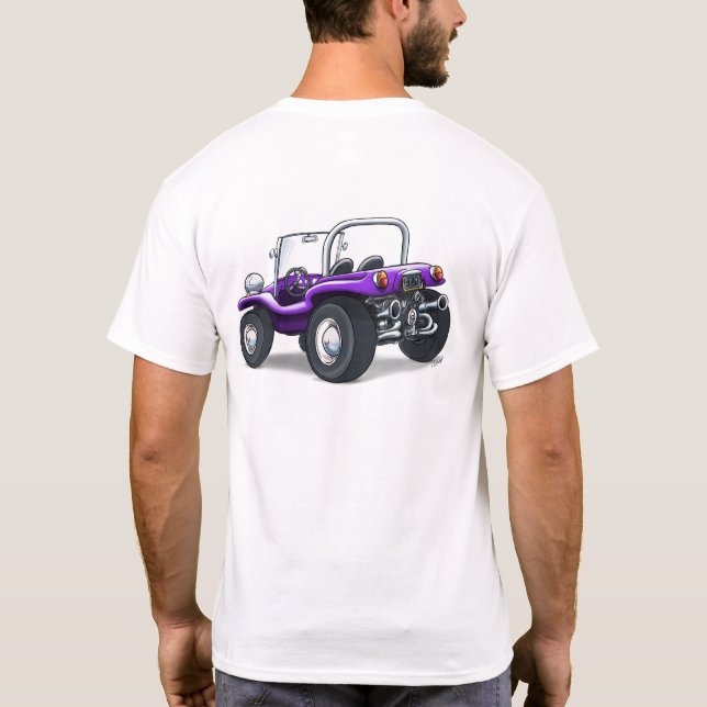 Purple opentop buggy 2print front/rear T-Shirt (Back)